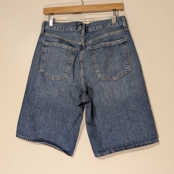 Agolde Blue Jean Shorts - Picture 4 of 11